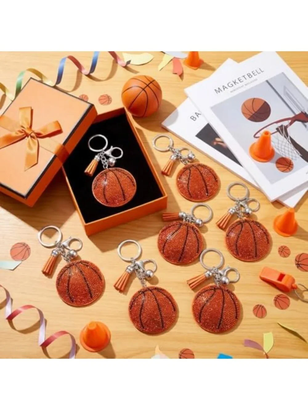 12 Pcs Sparkling Rhinestone Keychains for Women - Stylish Accessories & Gifts